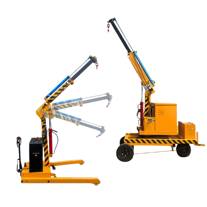 1t 2t Small Hydraulic Hoist Battery Trolley Floor Cranes
