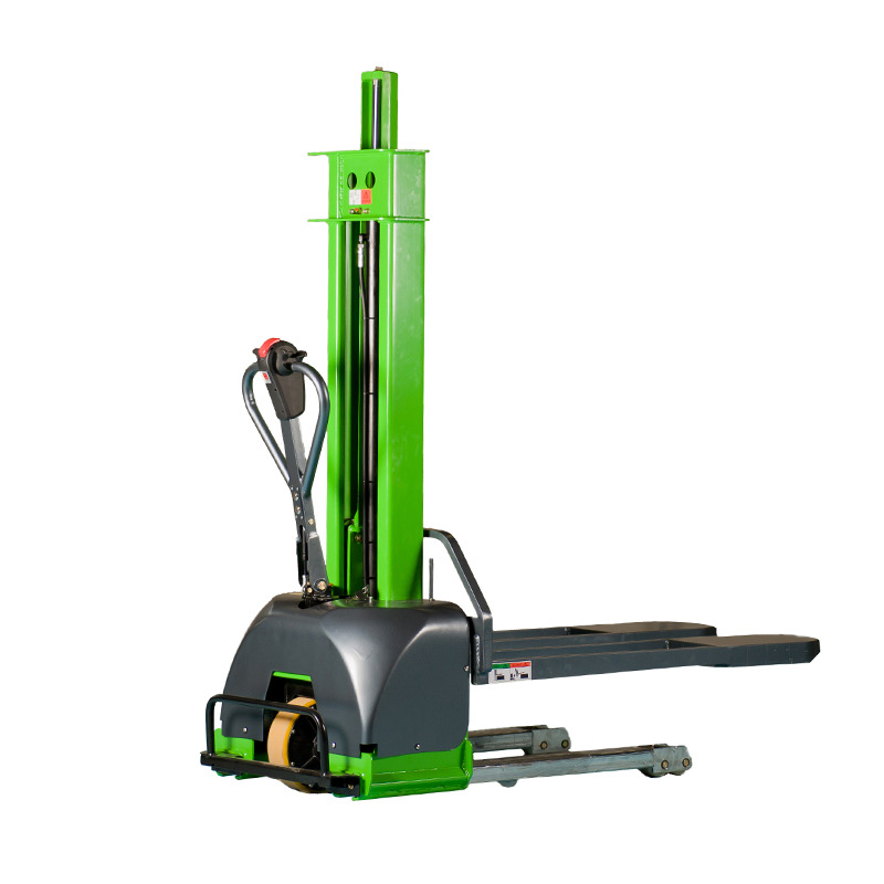 Semi Electric Self Loading Forklift Pallet Stacker